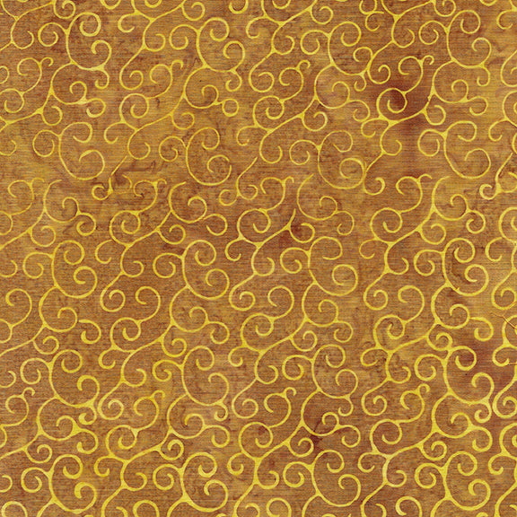 Gold Ochre Swirl