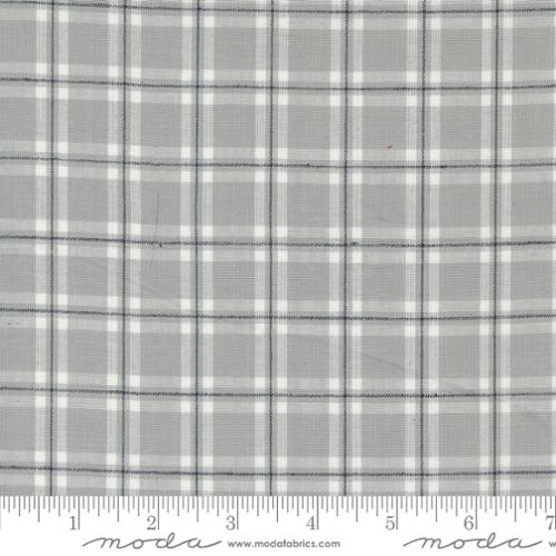 Woven Grey White Plaid