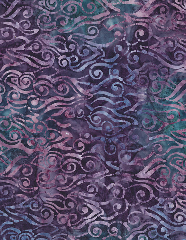 Dark Purple Swirly Waves