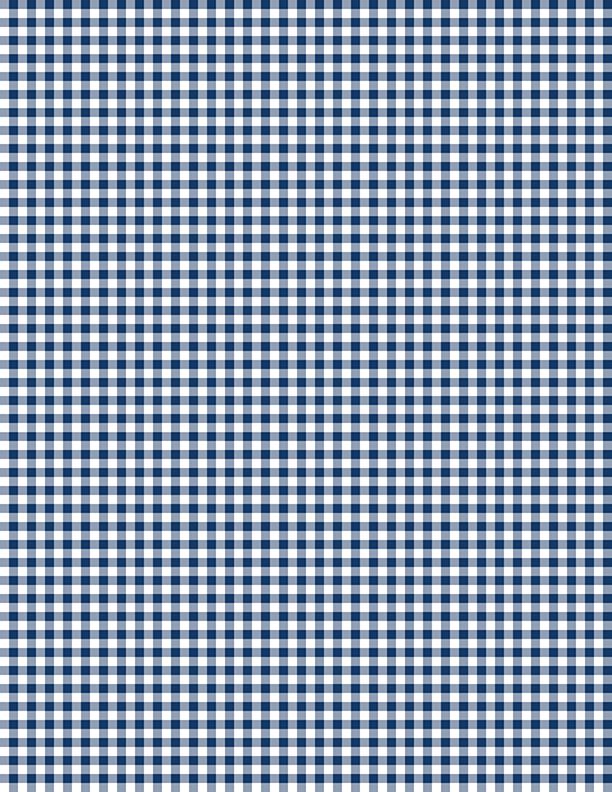Mini Gingham White/Navy