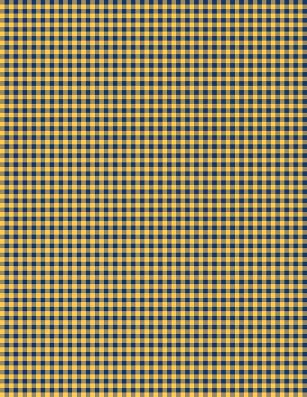 Mini Gingham Gold/Navy