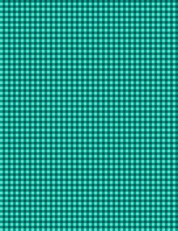 Mini Gingham Teal/Dark Teal