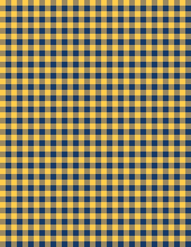 Gingham Gold/Navy