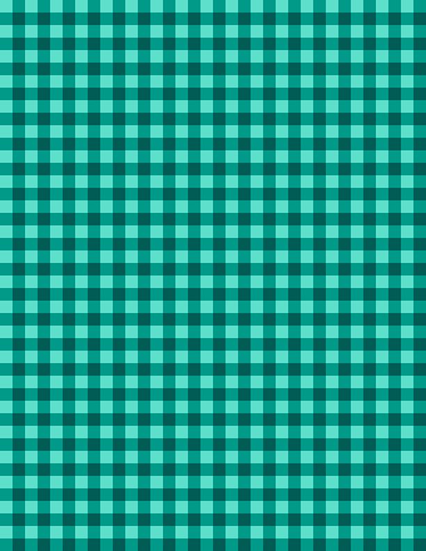 Gingham Teal/Dark Teal