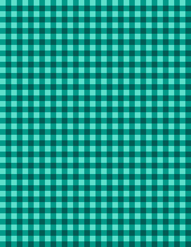 Gingham Teal/Dark Teal