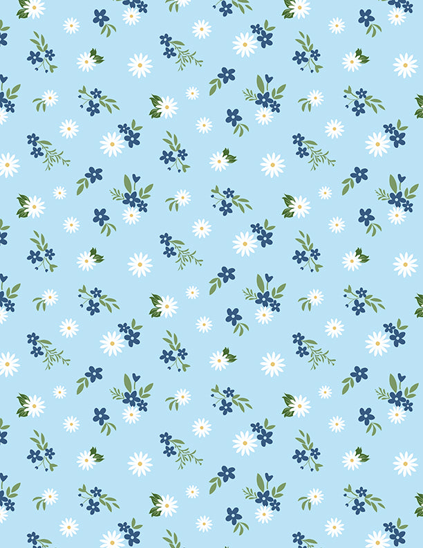 Floral Mix Light Blue