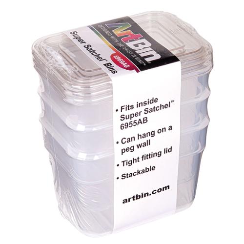 Artbin Super Satchel Bins Clear 3ct