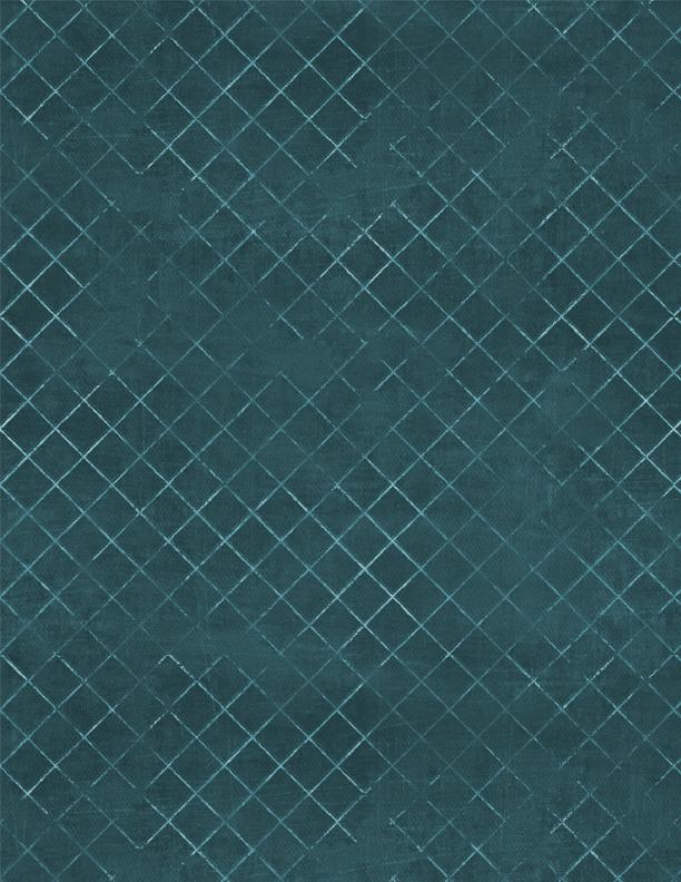 108" Dark Teal Trellis