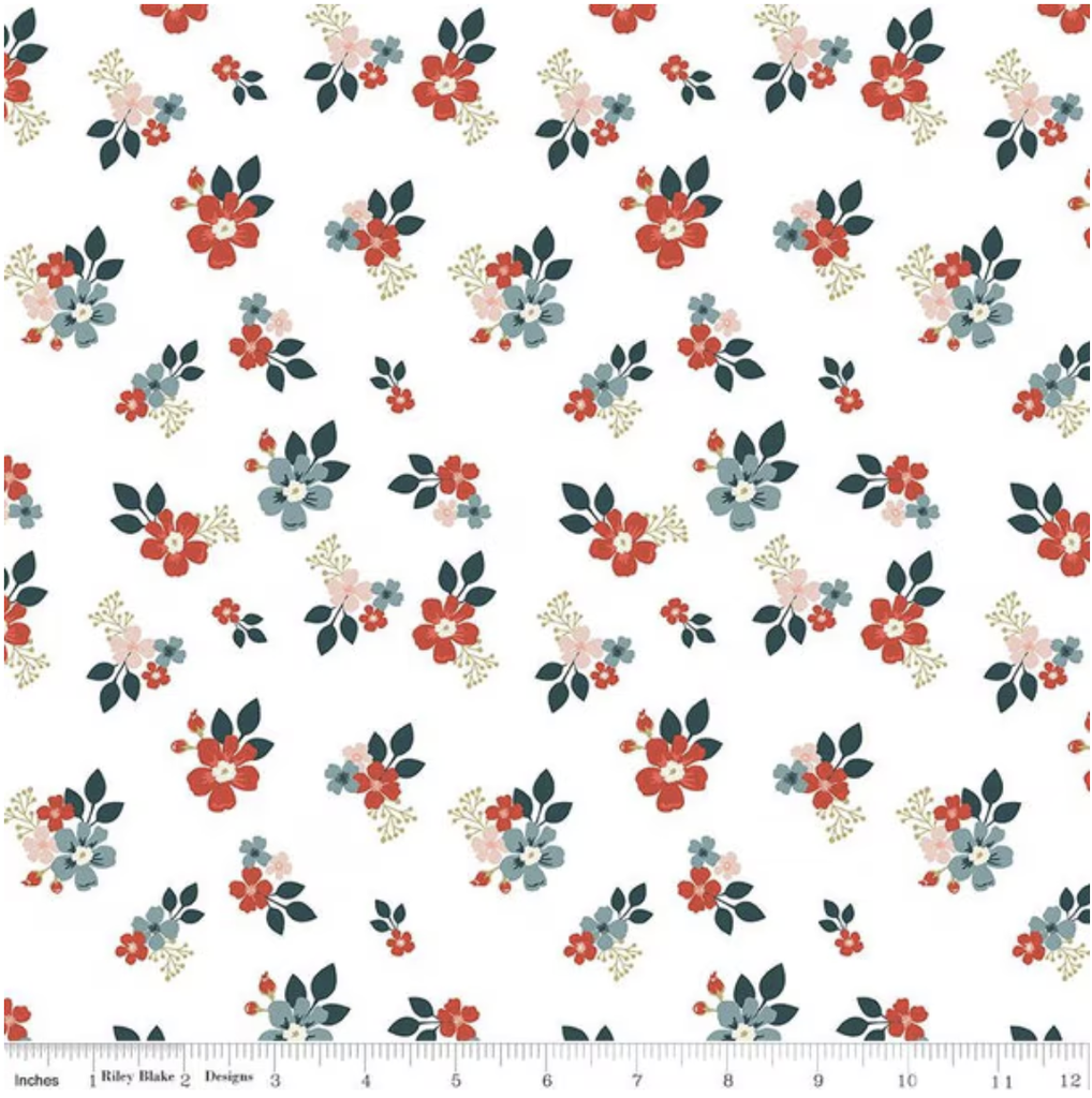 Vintage Charm Floral White