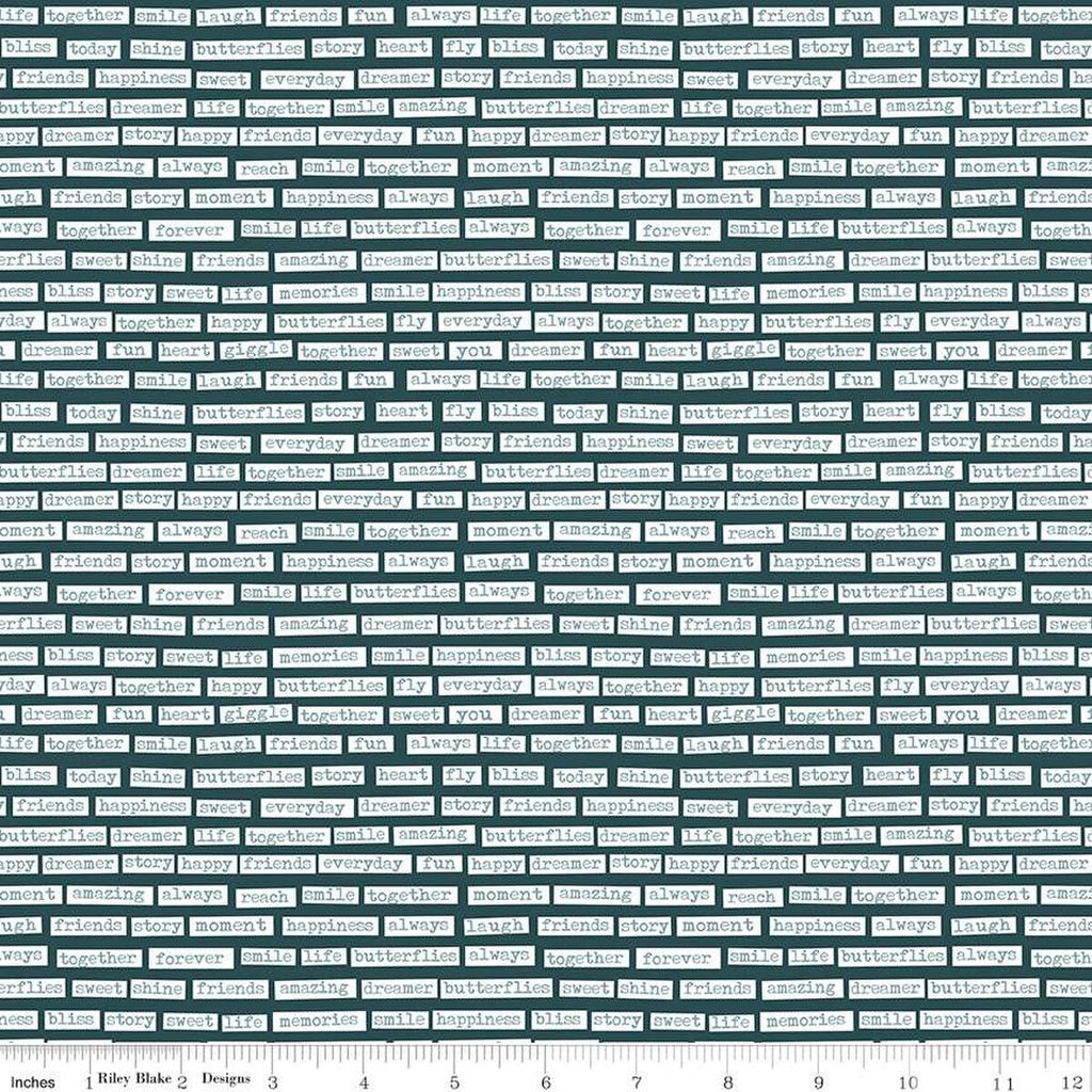 Vintage Charm Words Midnight