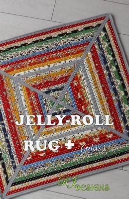 Jelly Roll Rug Plus Pattern