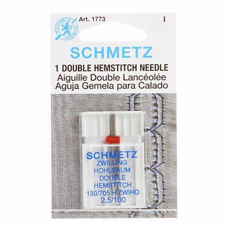 Schmetz Double Hemstitch / Wing Machine Needle Size 100 1ct