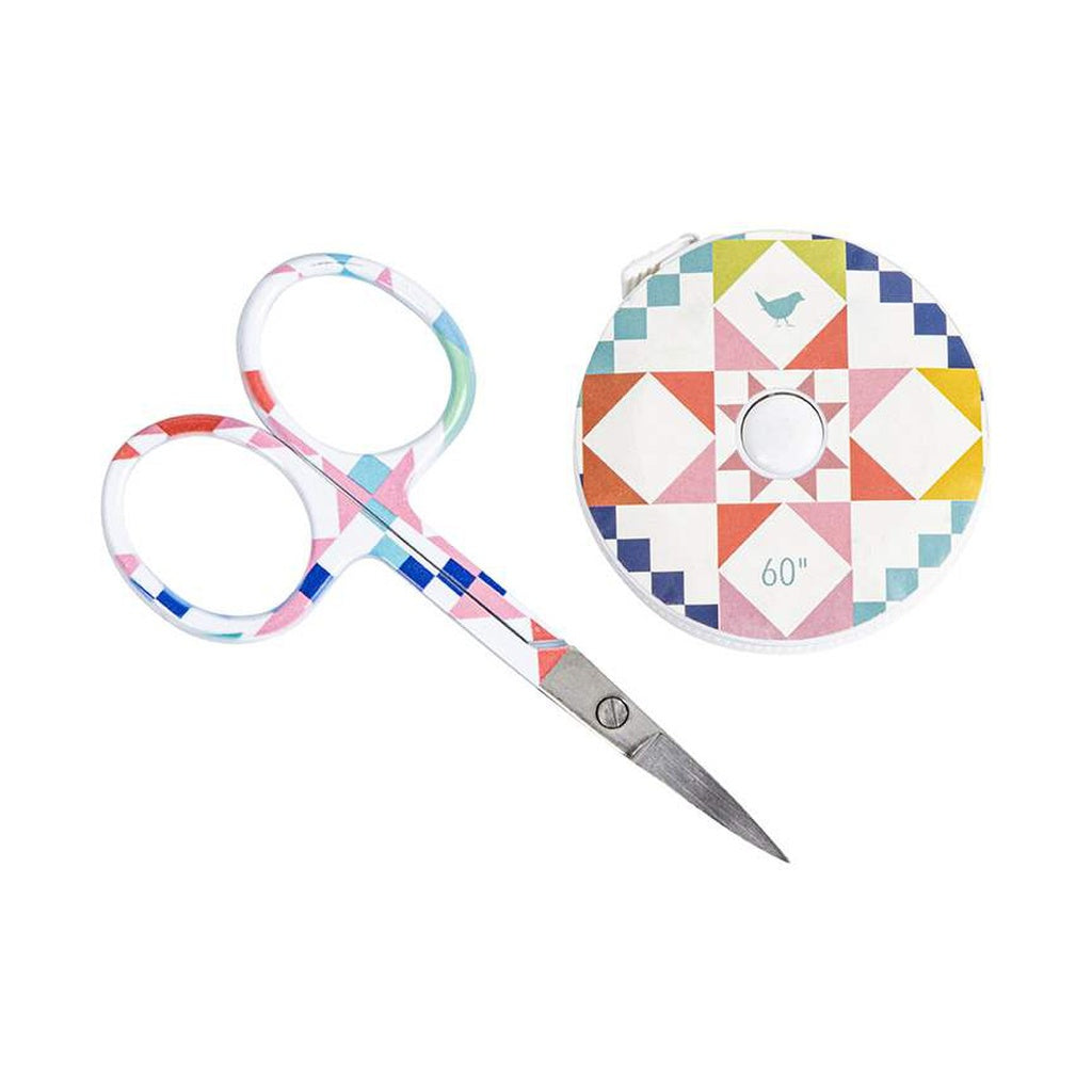 Scissor and Tape Measure Duo