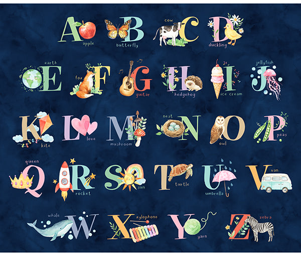 Alphabet Panel Midnight