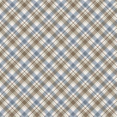 Digital Diagonal Plaid Slate