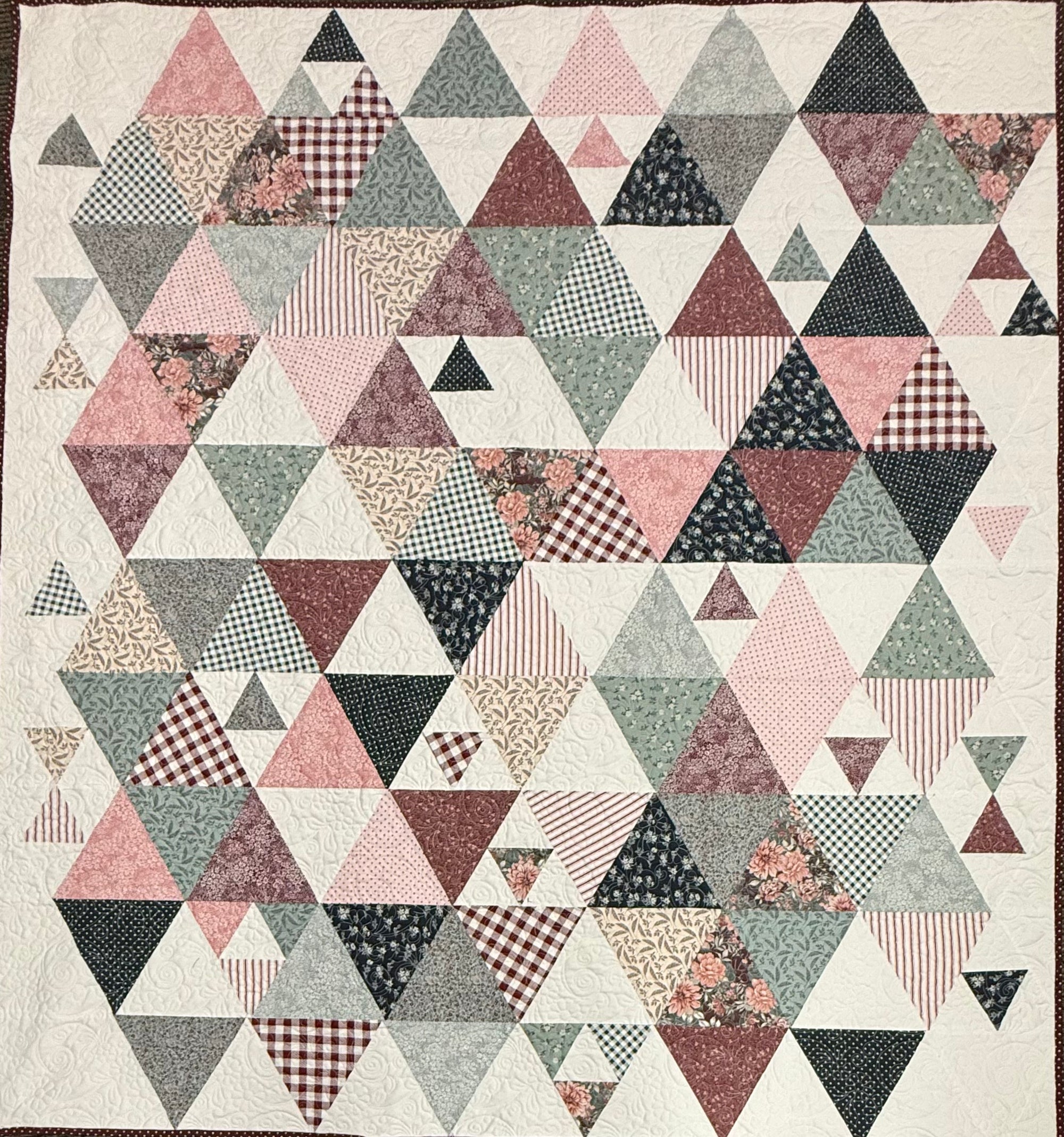 Pyramids,67x72,Pattern & Binding Included