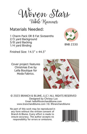 Woven Stars Table Runner