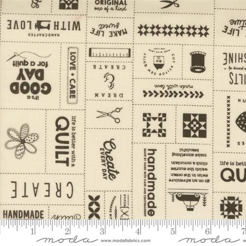 Porcelain Black Made with Love Patchwork