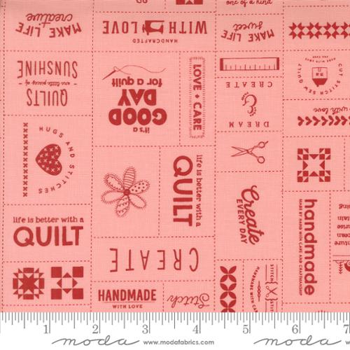 Pink Made with Love Patchwork