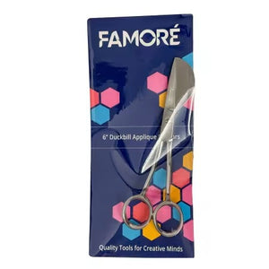 Famore Duckbill Applique Scissor 4-1/2in