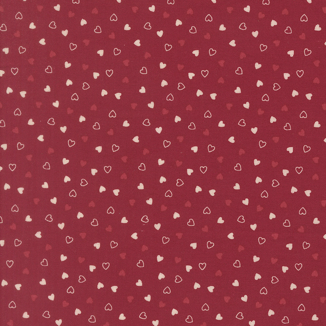 Je T'aime Sweetness Scarlet fabric by Stacy Iest Hsu for Moda