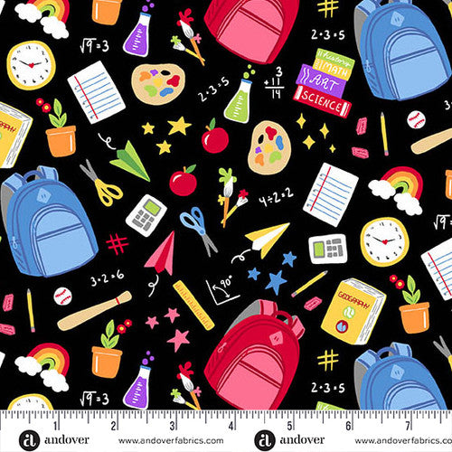 Back to School School Supplies Black