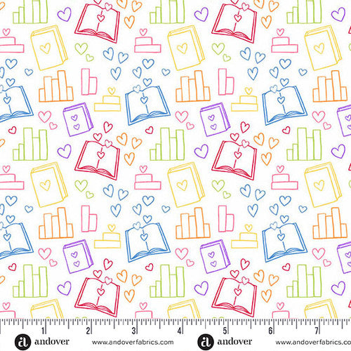 Back to School Book Lover White