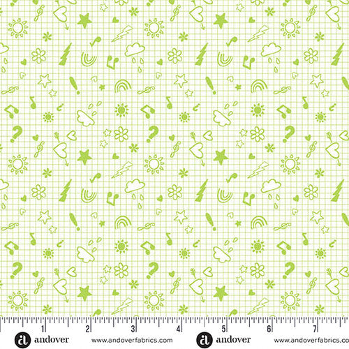 Back to School Notebook Doodles Grass
