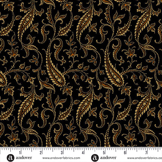 Bridgeport Paisley Vines Black