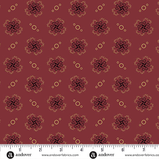 Bridgeport Quatrefoil Red