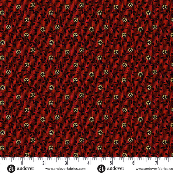 Bridgeport Striped Vines Red