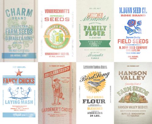 Milk Flour Sacks Panel 36" x 44"