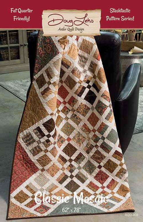 Pumpkin Spice Classic Mosaic Kit, 62x78, Binding Included