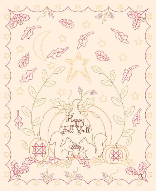 Pumpkin Spice Gatherings Panel 36" x 44"