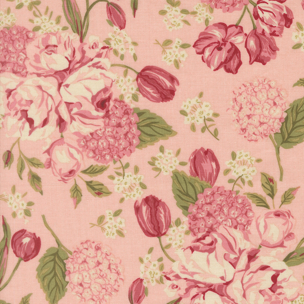 Je T'aime Love Garden Blush fabric by Stacy Iest Hsu for Moda