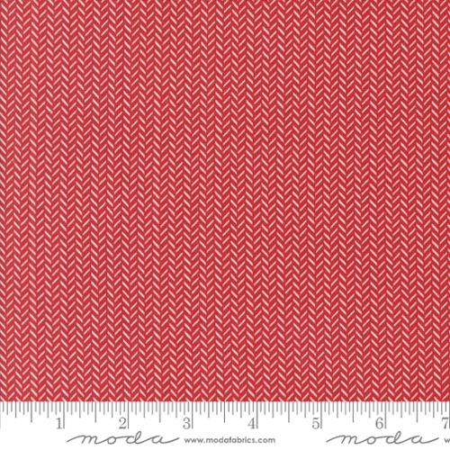 Cranberry Yule Herringbone