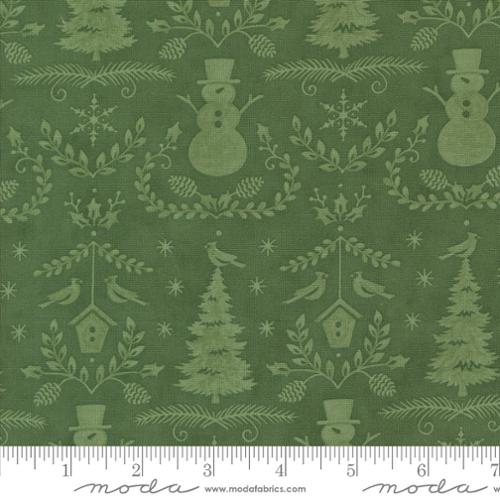Spruce Winter Damask