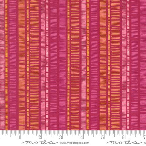 Orchid Scribble Stripe