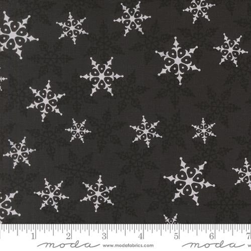 108" Charcoal Black Falling Snow