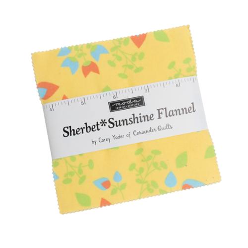 Sherbet Sunshine Flannel Charm Pack