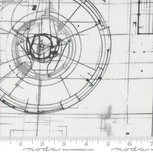 108" White Blueprint