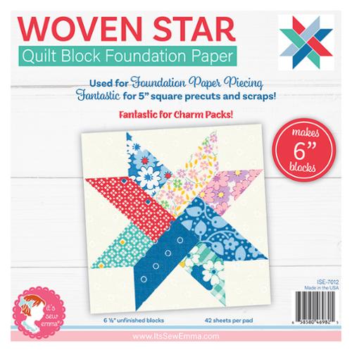 6" Woven Star Foundation Paper