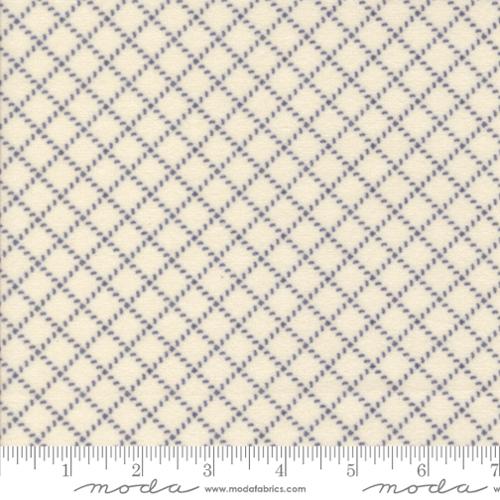Porcelain Indigo Stitched Grid