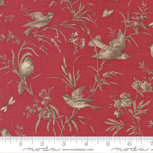 Joie De Vivre Moineau Florals Birds Rouge