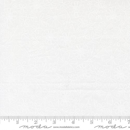 In The Garden Off White/White Garden Sketch