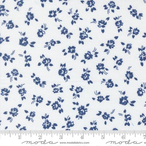 Blueprint White Navy Floral