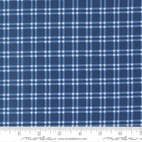 Blueprint Navy Checks - Pine Needles Quilt & Sew