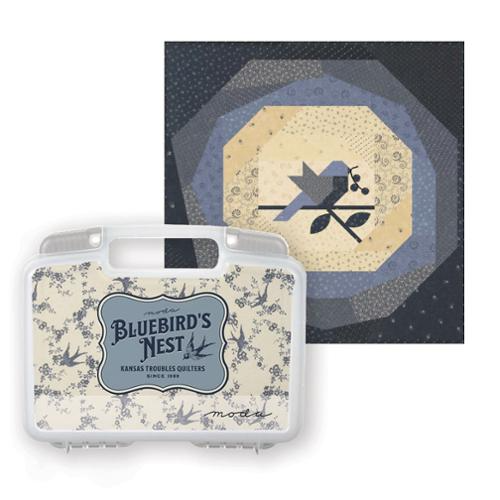 Bluebirds Nest Collectors Bin - Pine Needles Quilt & Sew Bluebirds Nest Collectors Bin - Pine Needles Quilt & Sew
