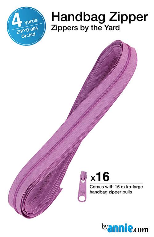 Zipper 4yds with Pulls Orchid