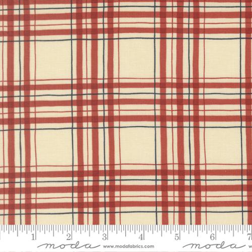 America 250 Years Parchment Red Patriotic Plaid